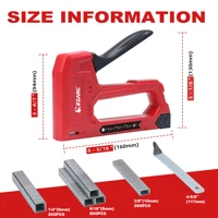 EZARC Hand Staple Gun Kit for Woodworking with 1000 Staples and Staple Remover, Light Duty Stapler and Nail Gun for DIY Crafts 2