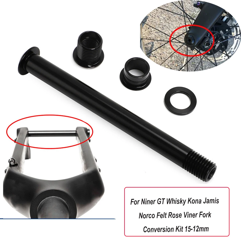 For Niner GT Whisky Kona Jamis Norco Felt Rose Viner Fork Conversion Kit 15-12mm
