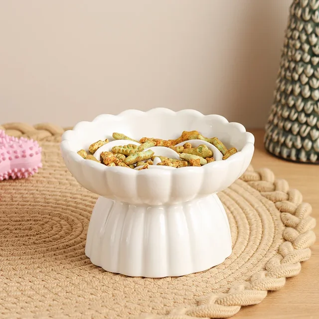 Dog Slow Feeding Bowl Cat Food Bowl Ceramic Elevated Cat Anti Suffocation Pet Feeder Anti Swallowing Dog Supplies  Pet Products 4