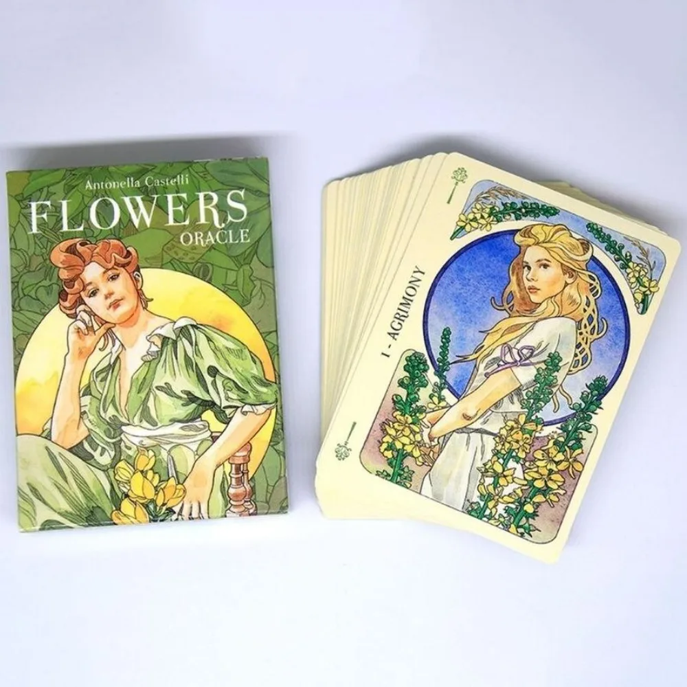 Oracle Flowers Leisure Cards Party Board Game Fortune-Telling Prophecy Tarot Deck 3