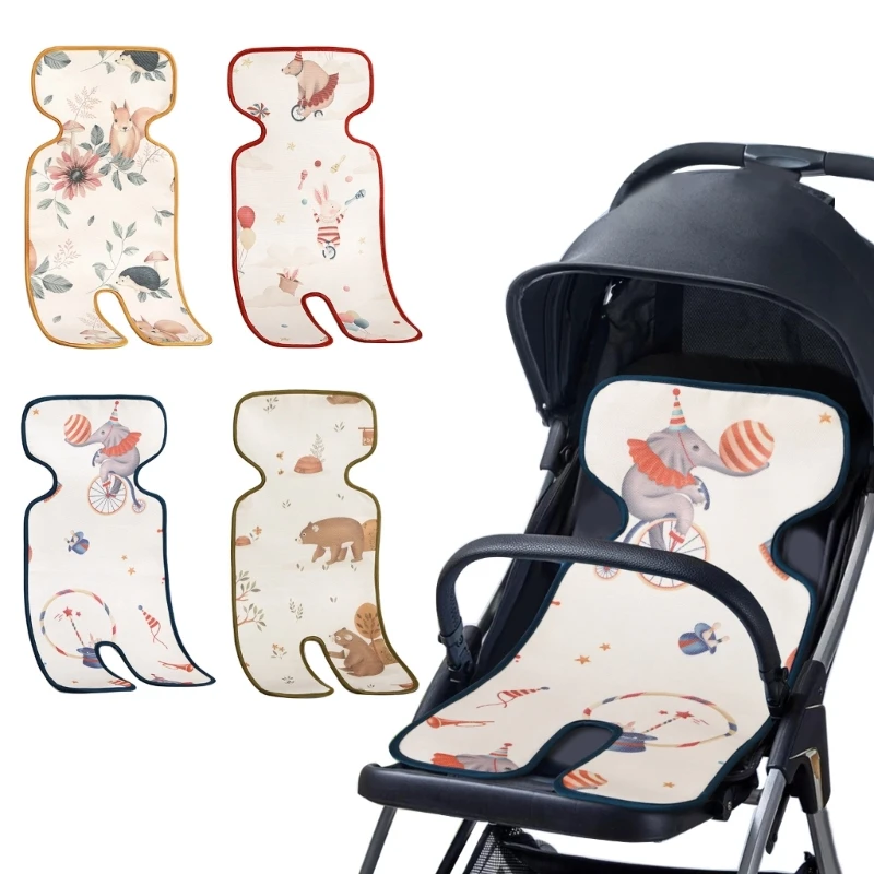 

Cartoon Printing Summer Baby Stroller Cooling Pad Breathable Cart Cushion Mat for High Chairs Accessories 72*33cm