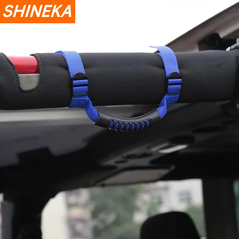 4x4WD Armrest Top Grab Handles Grip Bar Pulling Tab Roll Bar Mount car door assist handle for Jeep Wrangler CJ TJ JK JL Sports Sahara Rubicon