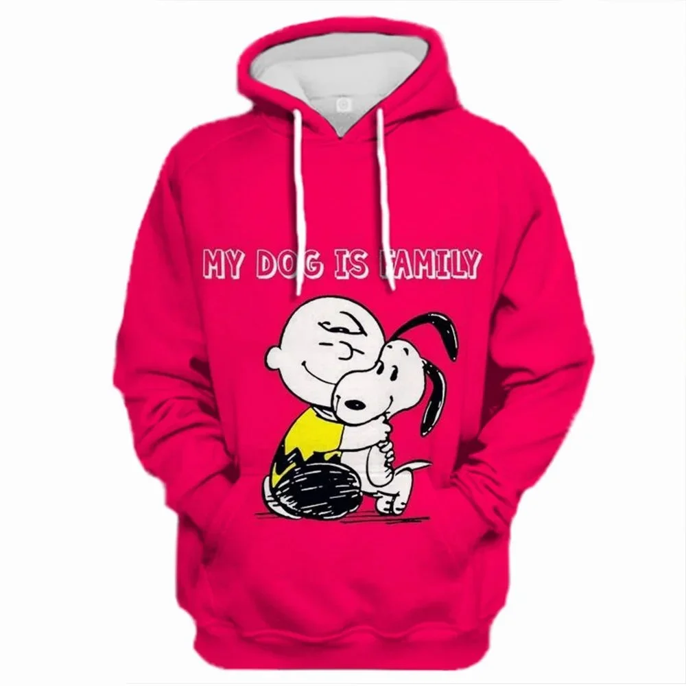 Autumn Women Funny Snoopy Hoodie Fashion Long Sleeve Clothing Cartoon Hooded Coat Female Pullover Casual Stylish Outfit