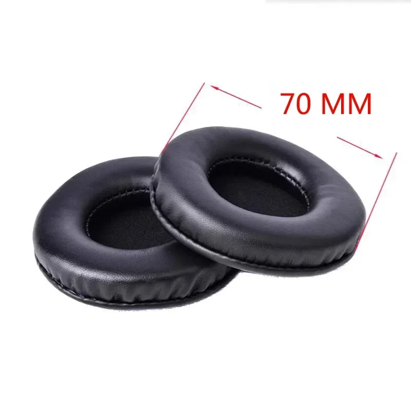 Premium Headphone Ear Pad Cushions - Soft Sponge Leather Foam, Multi-Size Options