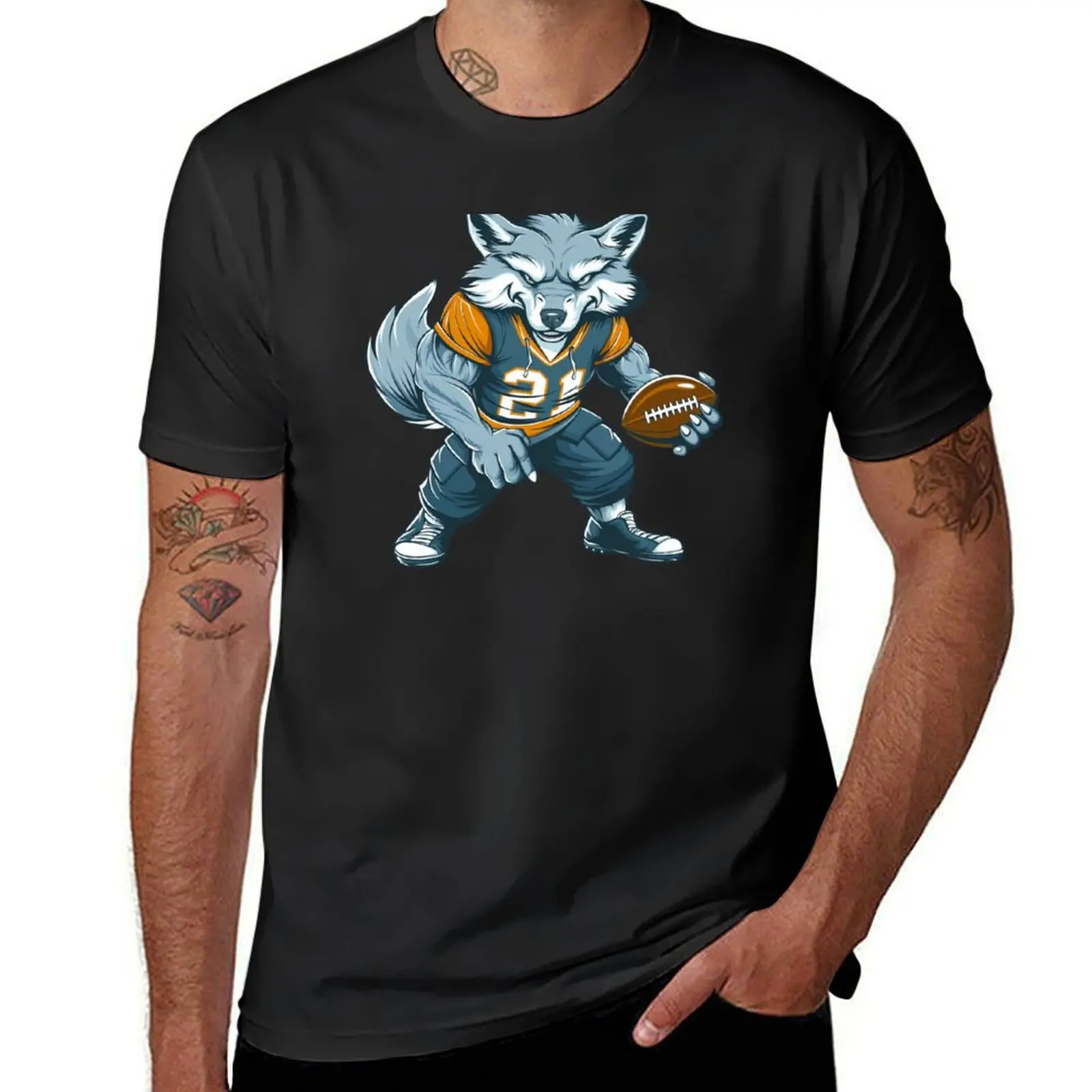 

Wolves Football T-shirt shirts graphic tees vintage clothes sweat shirts, men