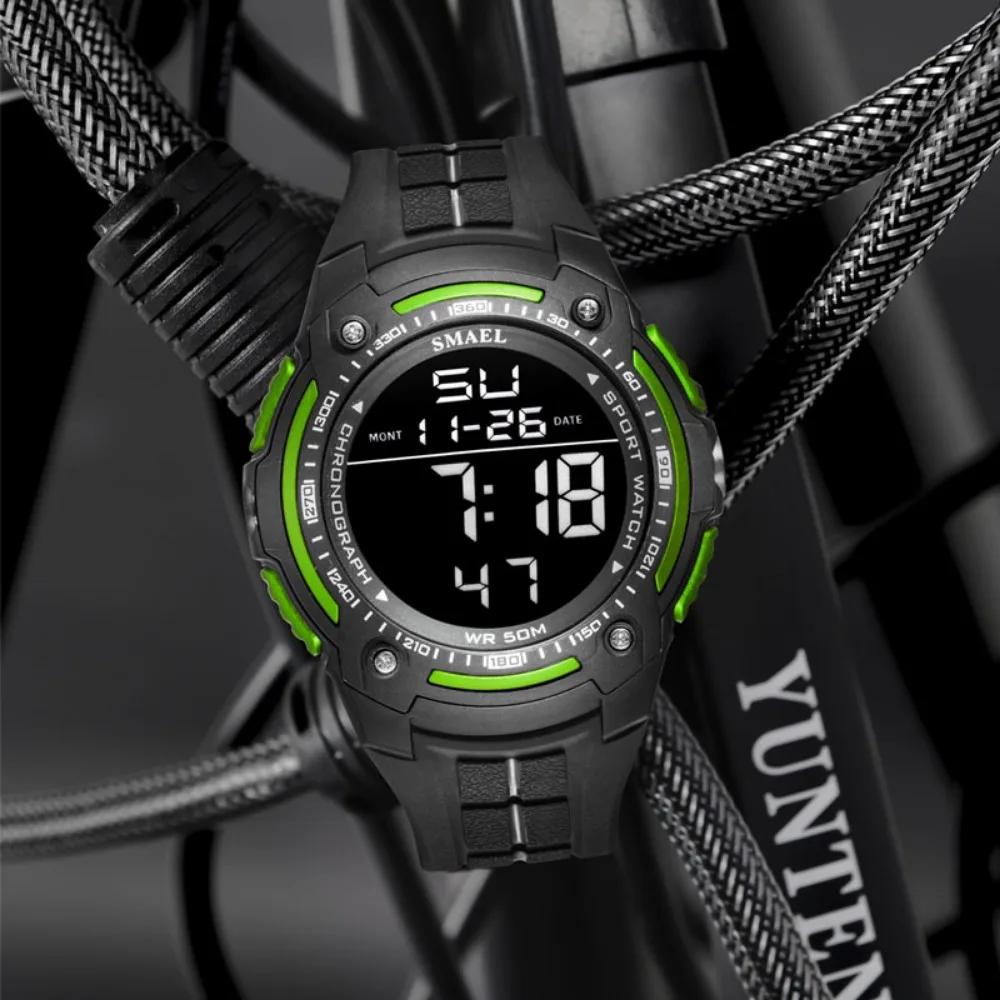2024 New Men Digital Watch Outdoor Sports Waterproof Multi-functional Fashion Men's Electronic Watches Relógio Digital Masculino