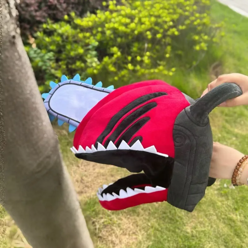 Anime Chainsaw Man Pochita Cosplay Headgear Helmet Cute Plush Doll Cos Carnival Party Kids Gift