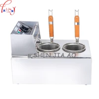 Commercial two-head High-power Noodle Cooking Stove 6L Stainless Steel Bench Top Electric Pasta Facial Machine Kanto Boiling 1