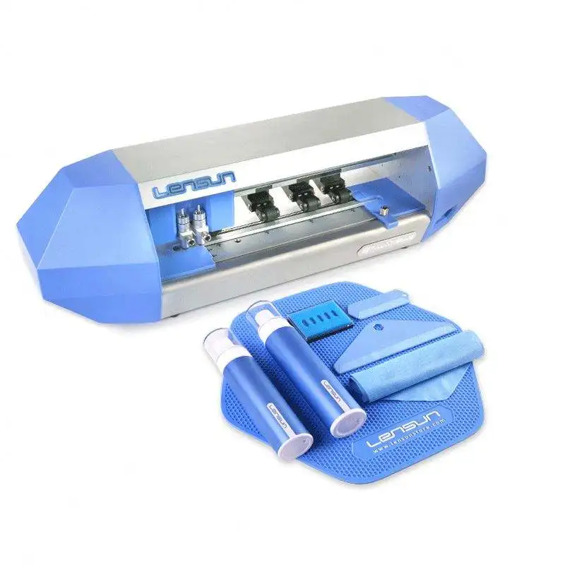 렌선 신형 트렌드 TPU 필름 자동 라미네이팅 제작 기계 플로터 커터 렌선 커팅 머신 시계 보호용