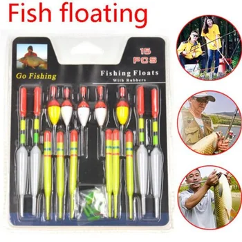 1Set (15Pcs) Portable Fishing Float 1