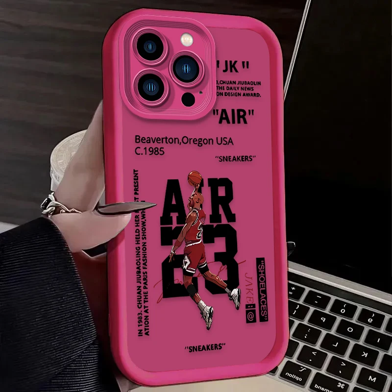 Basketball Star Silicone Shockproof Sports Case - Protective Etui