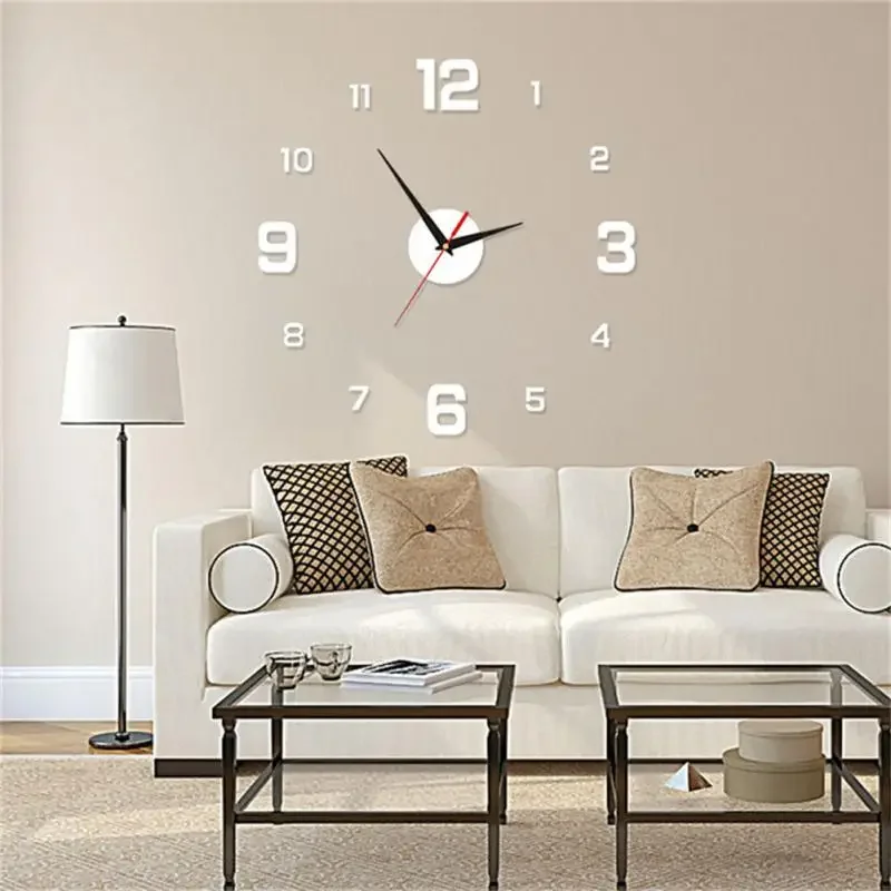 3D Luminous Wall Clock Frameless Acrylic Digital Clock Wall Stickers Mute Home Часы Настенные Duvar Saati 벽시계 ساعة wall clock,3d wall clock,3d number wall clock
