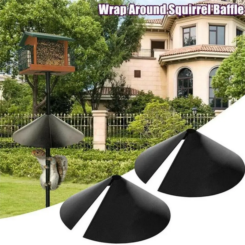 

The Squirrel Protective Baffle Bird Feeder Wraparound Shield Cover Wrap Around Squirrel Baffle 12/14/16"home Garden Supplies