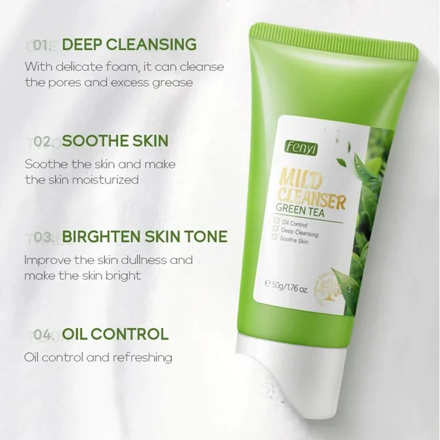 Vitamin C Facial Cleanser Skin Deep Cleansing Moisturizing Blackhead Removal skincare Face Wash Foam Face Cleanser Skin Care 3