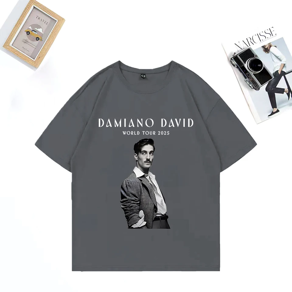 Damiano David World Tour 2025 T-shirt Men Women Fashion clothes