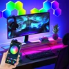 1-24 PCS Touch Sensor LED Night Light Sensitive Hexagonal LED Quantum Lamp Modular Hexagons Creative Decoration Wall Lamp 5