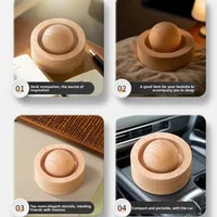 Solid Wood Spherical Essential Oil for Fragrance Enhancement Home Bedroom Aromatherapy Eliminate Room Odor with Home decoration 5