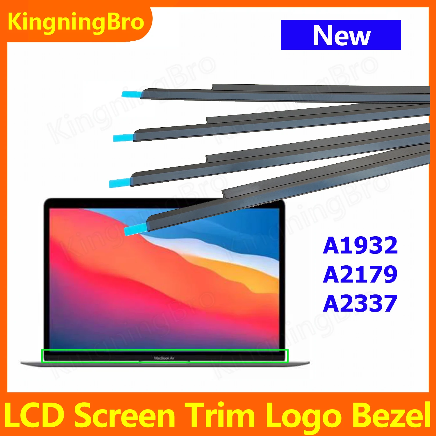 LCD Screen Bezel New LCD Screen Glass Trim Bezel Front Cover For MacBook Air 13" A1932 A2179 A2337 Years