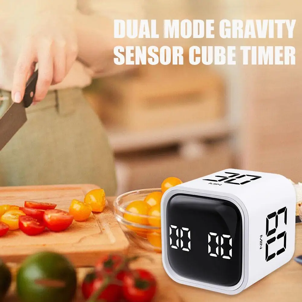 

Digital Timer Desktop Digital Timer Efficient Time Management Tool Dual Mode Gravity Sensor Cube Multifunctional Kitchen Timer
