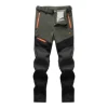 Men's Waterproof Hiking Pants Outdoor Fleece Lined Snow Ski Pants Winter Softshell Snowboard Pants 3