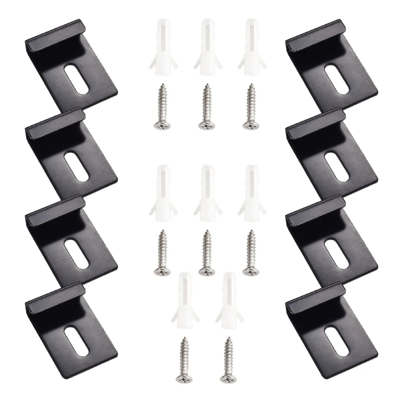 Description Picture 5 of itemConvenient Mounting Solution Square Glass Clamps Glass Clamps Simple Install Hardware Set for Bathroom & Office Glass