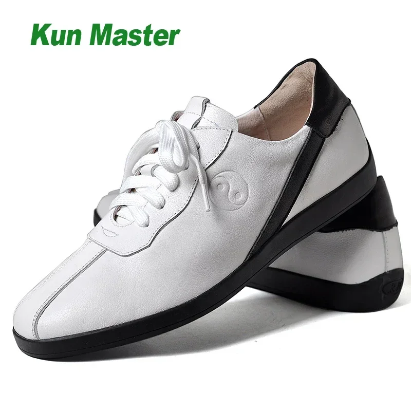 Genuine Leather Kung Fu Tai Chi Shoes Martial Art Shoes Sports Sneakers Cowhide Cowhide Tendon Bottom Leisure Men Women