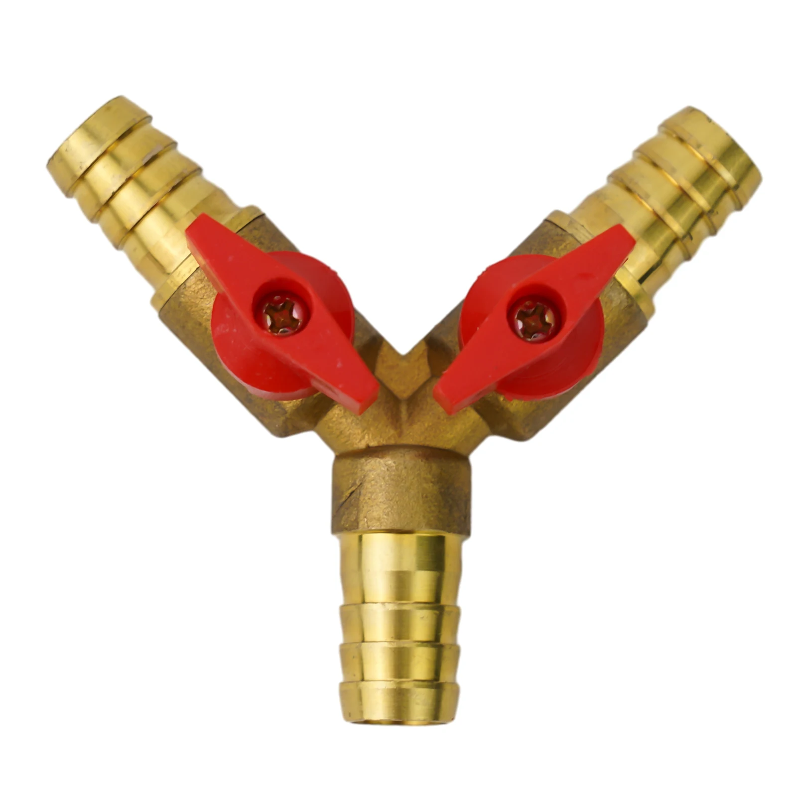 Heavy duty Brass made 12mm Hose Y 3Way Ball Valve for Fuel Air Water Gas for Plumbing Fittings and Pneumatic Fittings 5