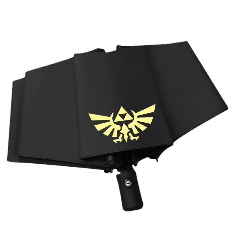 

Zelda Game Series Sun Umbrella Simple Black Glue Sunscreen Waterproof Portable Automatic Umbrella