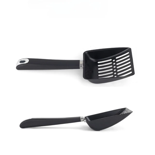 Stainless Steel Cat Litter Scoop Rubber Handle Sturdy Mesh Scooper Durable Kitty Litter Box Cleaning Tools for Pets Gatos 6