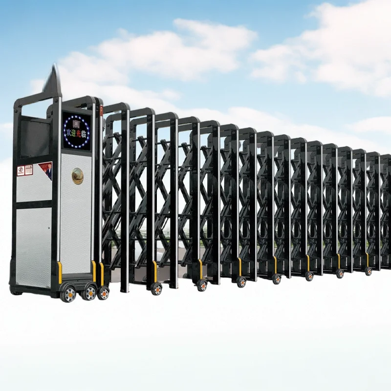 Aluminum alloy factory gate Factory construction site Electric door