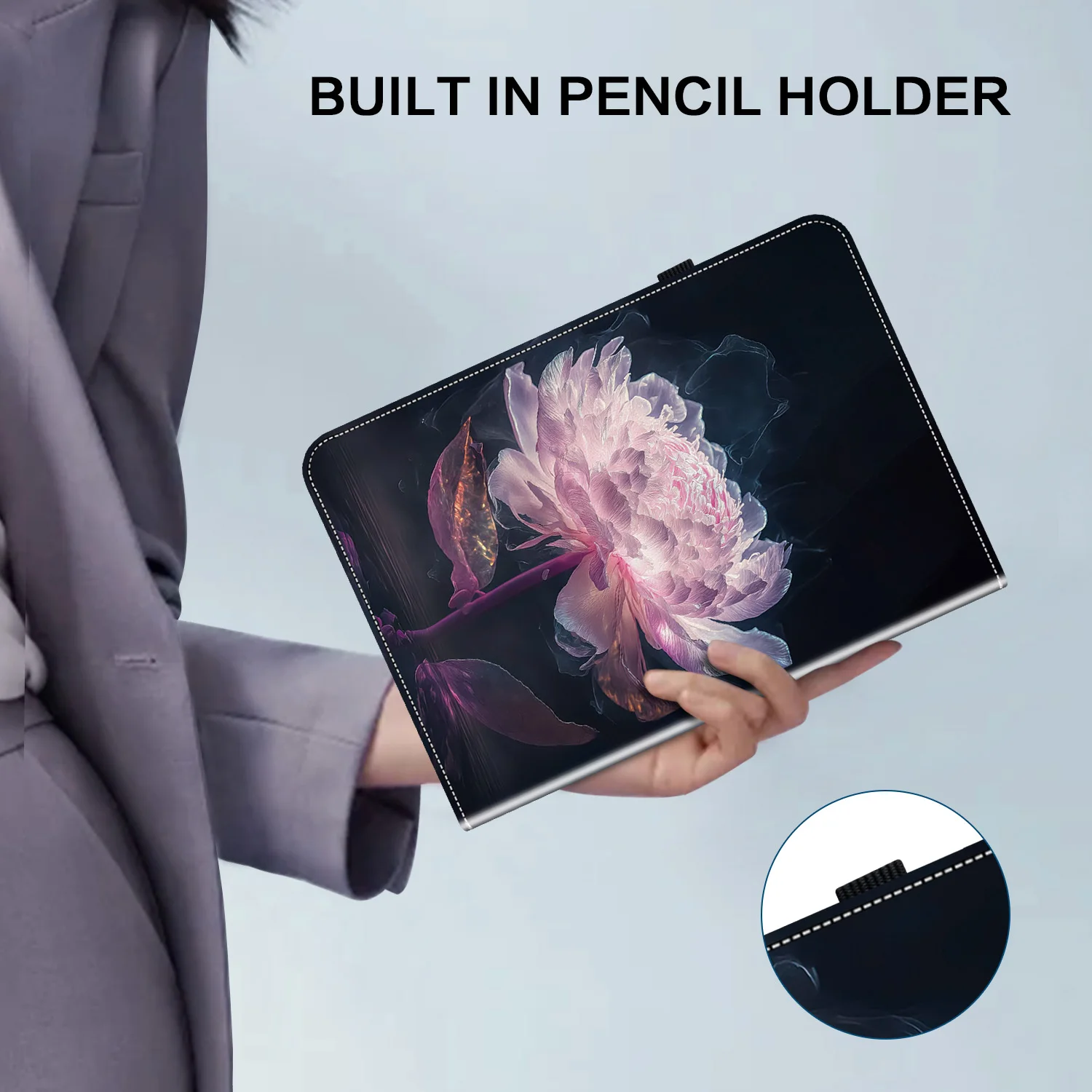 Premium Leather Tablet Cover for 11.5 Devices - Stylish and Durable Protection