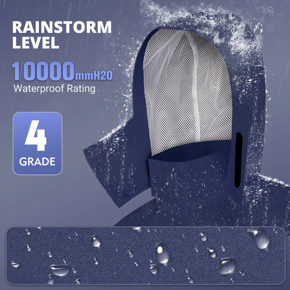 Motorcycle Raincoat Reflective Waterproof Moto Motocross Cycling Clothes Motorbiker Jacket Women Men Outdoors M-3XL