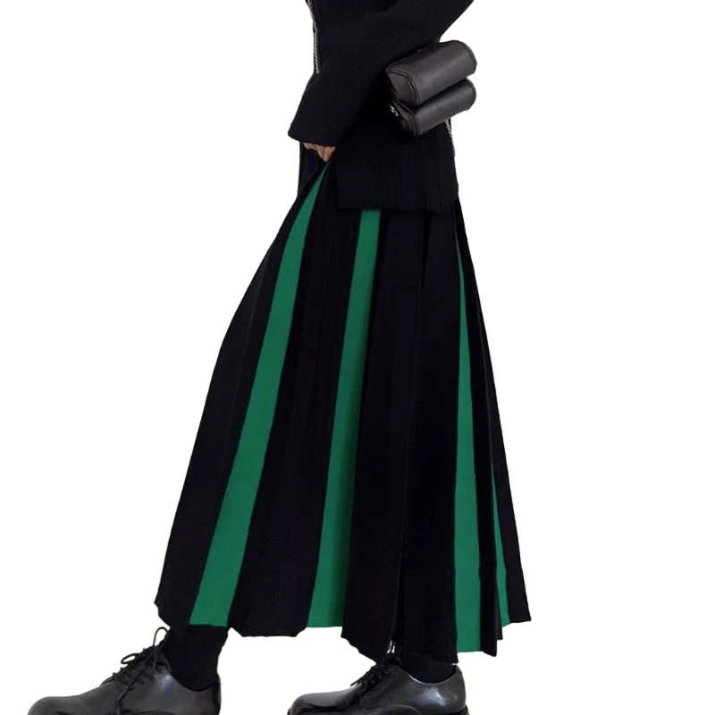  ź  㸮 Colorblock Pleated ÷ a  ̵  Ʈ ĿƮ 