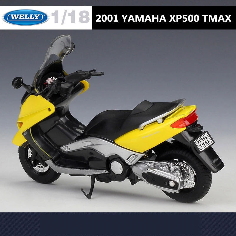 WELLY 1:18 YAMAHA XP500 TMAX Alloy Motorcycle Model Simulation Diecasts Metal Street Motorcycle Model Collection Childrens Gifts 6