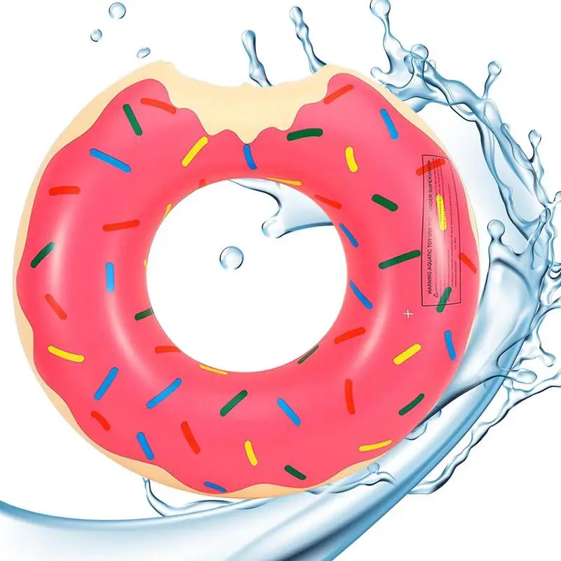 Inflatable Swimming Ring Donut Pool Float for Adult Kids Swimming Circle Ring Mattress for Summer Water Pool Beach Toys