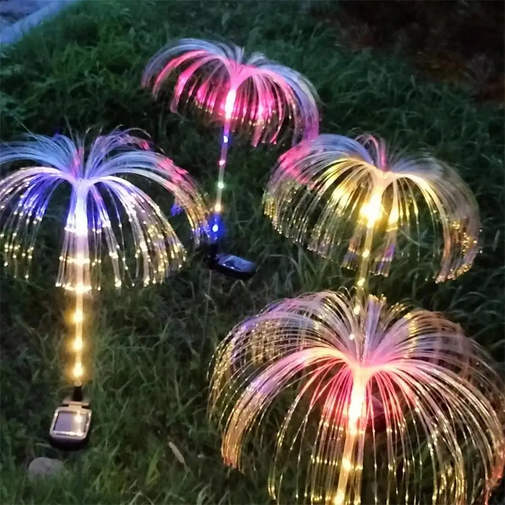 Solar Lights Solar Wall Lamp Solar LED Lights Colorful Jellyfish Lamp For Outdoor Courtyard Garden Balcony Lawn Decoration