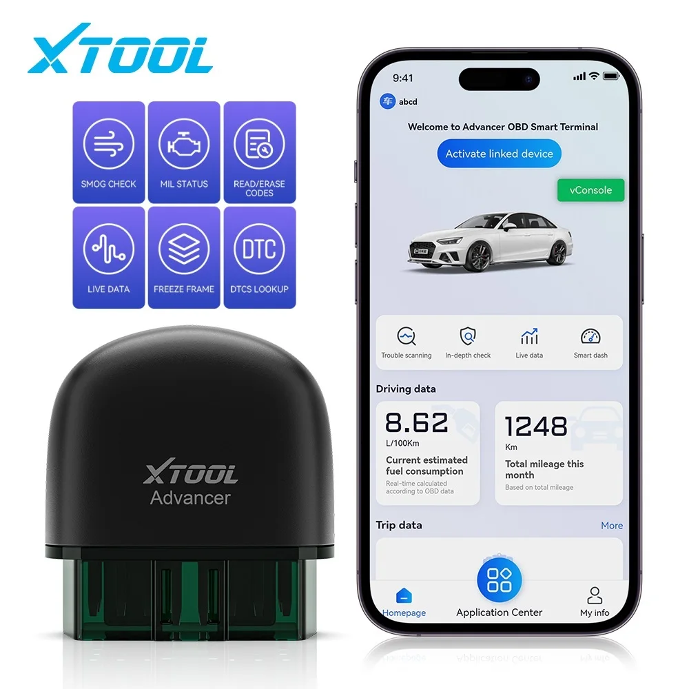 Xtool Ad10 Elm327 Advancer Obd2 System Diagnostic Scanner Bluetooth