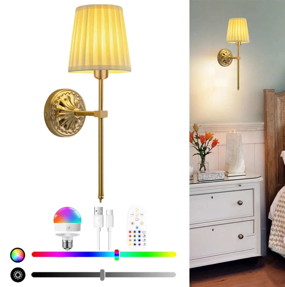 مصباح جداري لاسلكي LED بتحكم