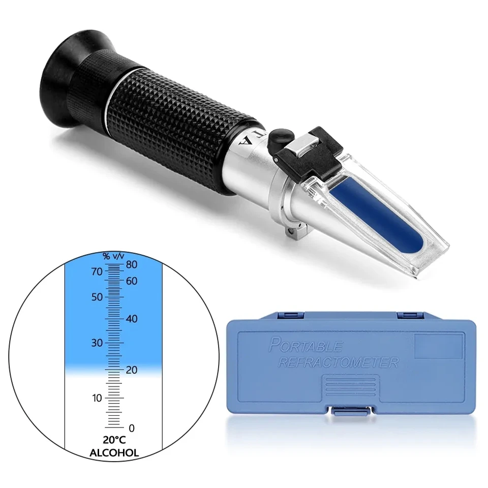 Xinjiayi Alcohol Refractometer Alcohol Refractometer 0 80