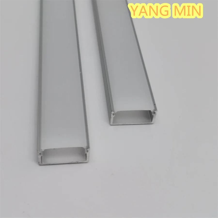 2m/pcs Strip Light Housing Linear U Shape Recessed Extrusion Channel LED Aluminum Profile