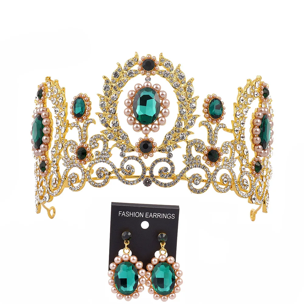 

Big Crown for King and Queen Princess Pageant Tiaras and Crowns Rhinestone Headbands for Women Bride Wedding Hair Accessories