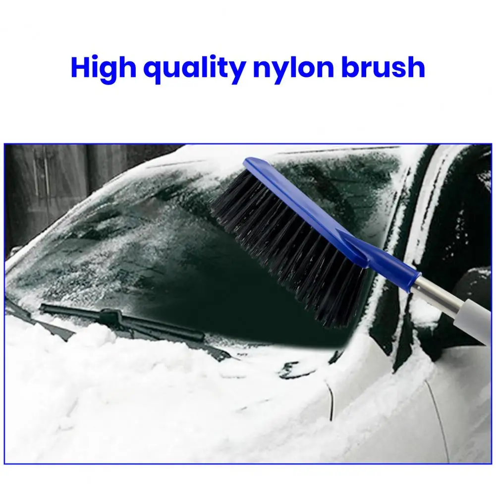 Solid Abs Auto Snow Shovel Car Snow Brush Ice Scraper Aluminum Alloy Handle Eva Sponge Grip Nylon