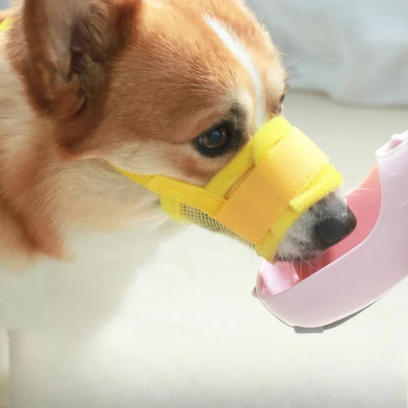 Anti Barking Dog Muzzle for Dogs Adjustable Mesh Breathable Pet Mouth Muzzles Small Medium Large Dogs Anti-biting Pet Supplies