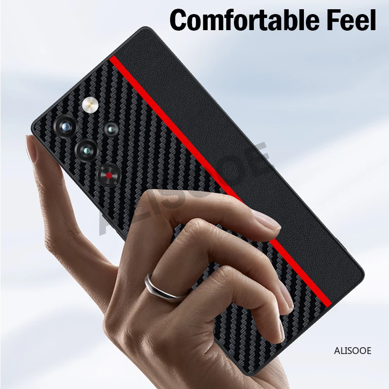 Luxury Fiber Texture PU-Leather Protective Cover Case