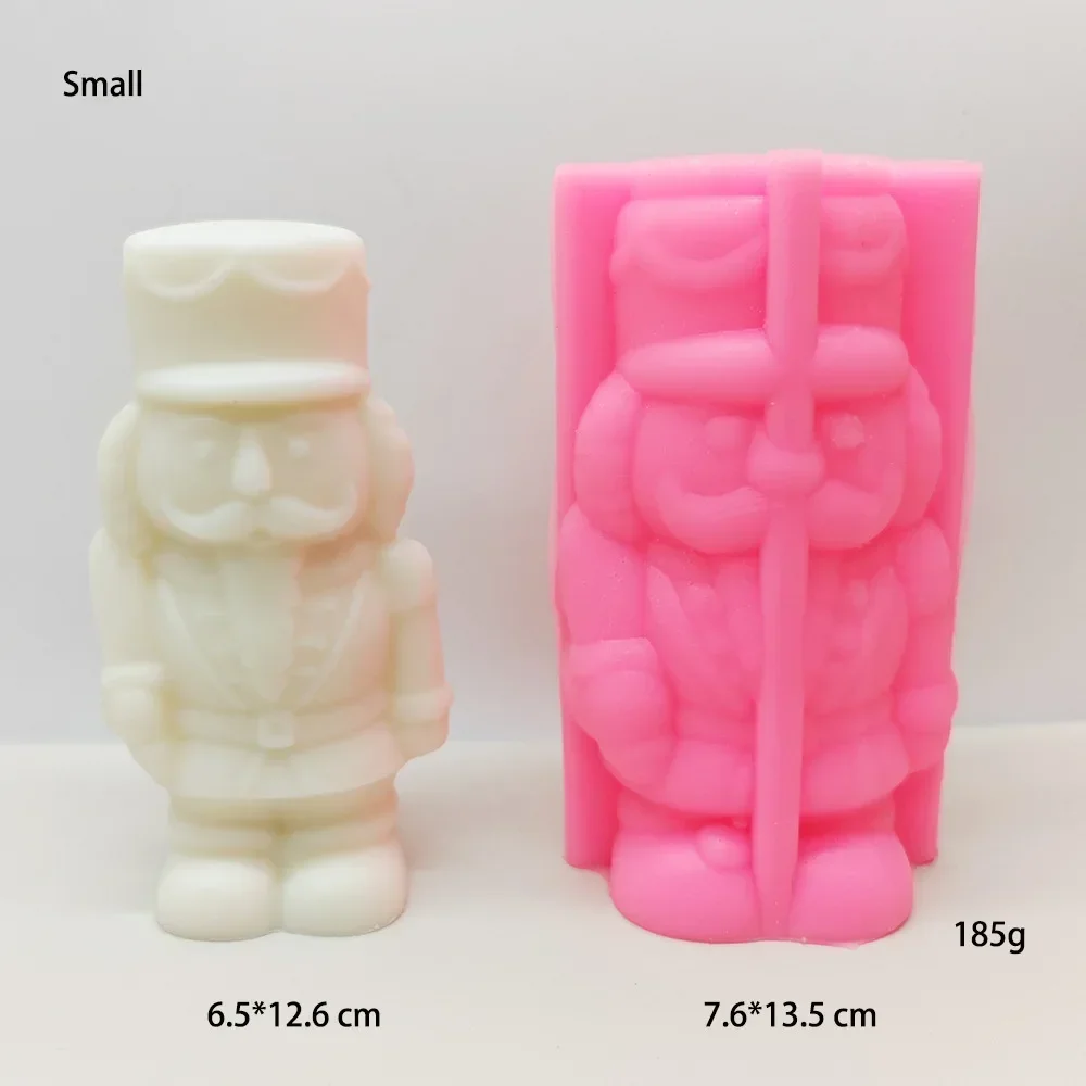 Walnut Soldier Silicone Mold Soldier Nutcracker Scented Candle Mold
