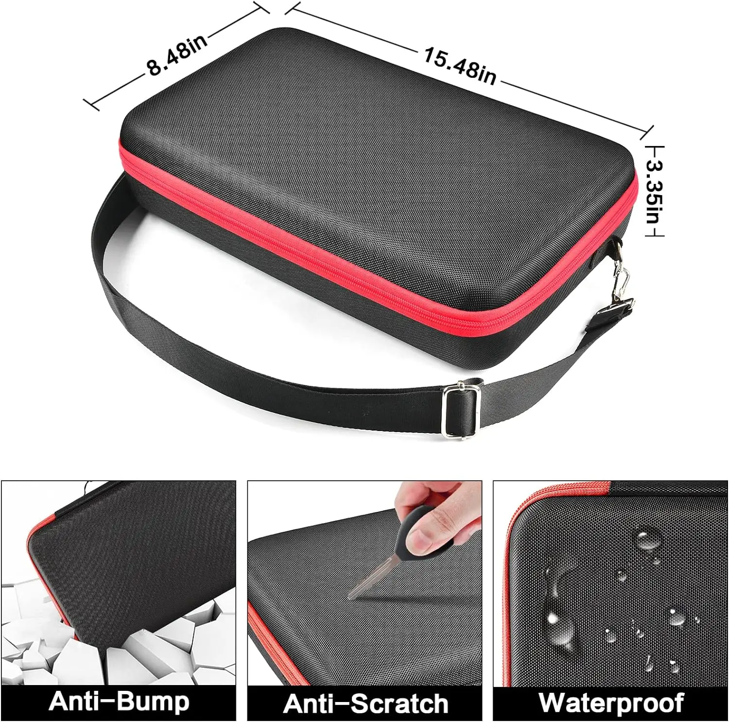 Storage box extra large battery hard for Milwaukee M18 18V/ M12 12V battery and charger