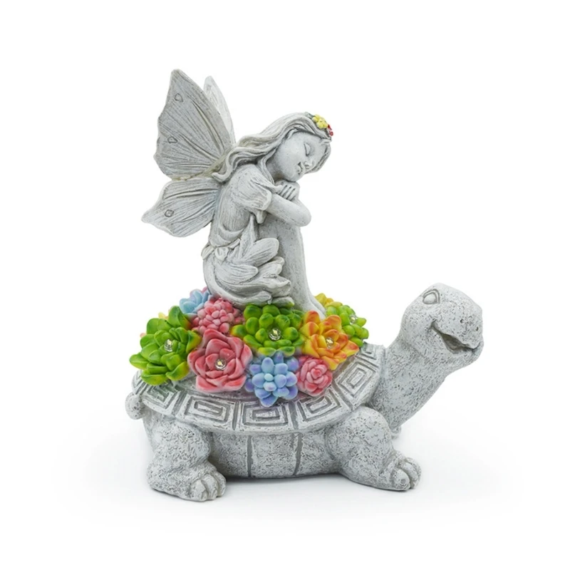 

Solar Energy Succulent Angel Light Figurine Decor Solar Lamp