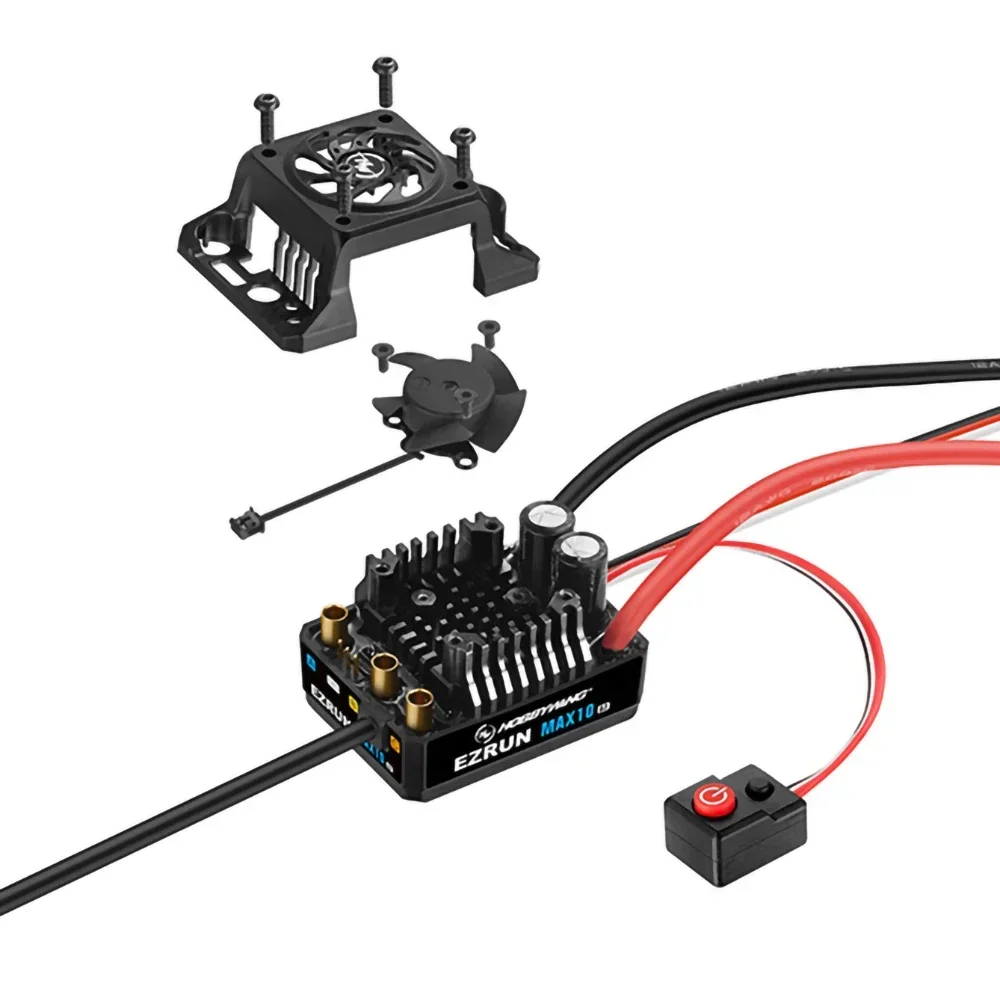 HOBBYWING EZRUN  귯ø ESC, 1/10 1/8 RC   ڵ  ׼, MAX10 G2 80A 140A