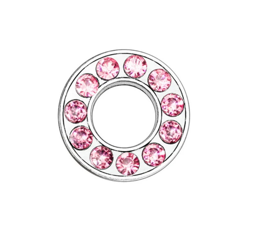 Elegant Pink Rhinestone Slide Letters