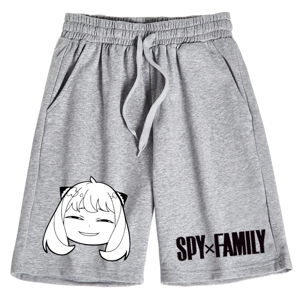 New Anime Spy X Family Printed Shorts Man Woman Casual Loose Summer Beach Cotton Short